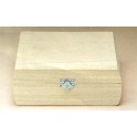 Boîte en bois carrée
