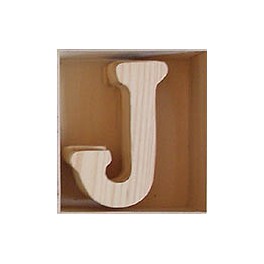 Lettre en bois : J