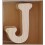 Lettre en bois : J