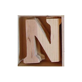 Lettre en bois : N