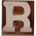 Lettre en bois : R