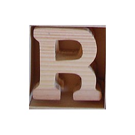 Lettre en bois : R