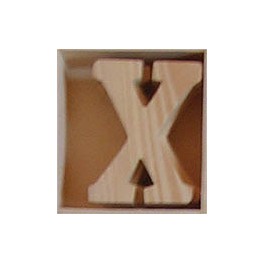 Lettre en bois : X