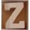 Lettre en bois : Z