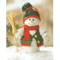 Kit pots en terre cuite Bonhomme de neige