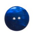 6 Boutons ronds 25mm couleur bleu foncé