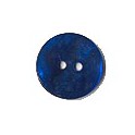 6 Boutons ronds 20mm couleur bleu foncé