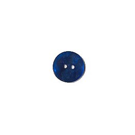 6 Boutons ronds 20mm couleur bleu foncé