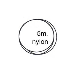 Carte nylon 0.22 5 mètres transparent