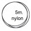 Carte nylon 0.22 5 mètres transparent