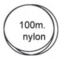 Bobine nylon 0.22 100 mètres transparent