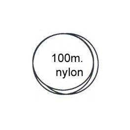 Bobine nylon 0.22 100 mètres transparent