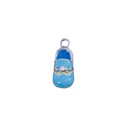 Pendentif chausson bleu