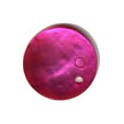 6 boutons sequins nacre 1 trou 20mm fushia