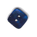 6 boutons carrés nacre 15mm bleu marine