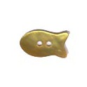 6 Boutons poissons nacre 20mm beige