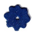 5 Fleurs en daim 28mm bleu