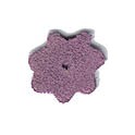 5 Petites fleurs en daim 20mm mauve