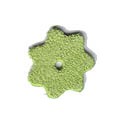 5 Petites fleurs en daim 20mm vert acide