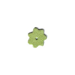 5 Petites fleurs en daim 20mm vert acide