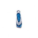 Pendentif sandale bleue avec strass