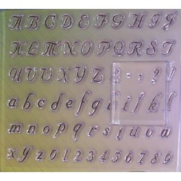 Tampons transparents alphabet