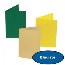 5 cartes 10.5 x 15 cm bleu roi