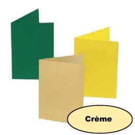 5 cartes 10.5 x 15 cm crème