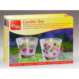 Kit bougies photophores en cire-gel