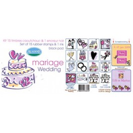 Kit 15 tampons mariage