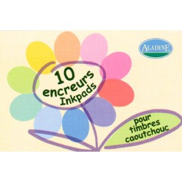 Kit 10 encreurs couleurs pastels