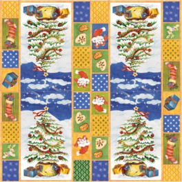 Serviette Noël patchwork